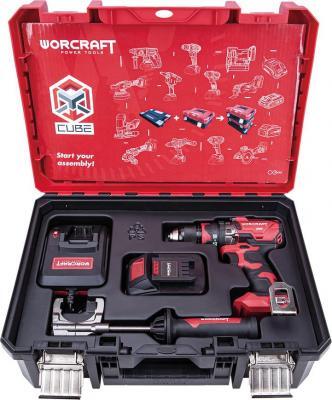 Set Worcraft XCUBE004 Toolbox bezuhlíkový skrutkovač CHD-S20LiBH 1x 4.0 Ah akumulátor 1x nabíjačka