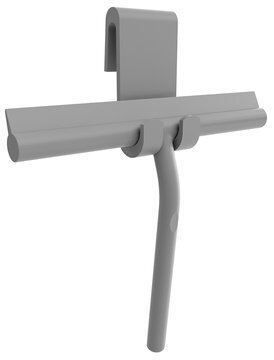 Stierka do sprchy vrátane uchytenia šedá mat 72825.31