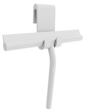 Stierka do sprchy vrátane uchytenia biela mat 72825.11