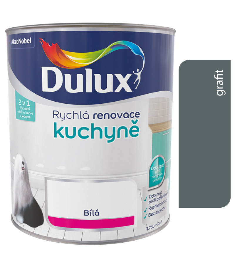 Dulux renovácia kuchyne 2v1 grafit 0.75L