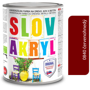 Slovakryl 0840 - červenohnedý 2