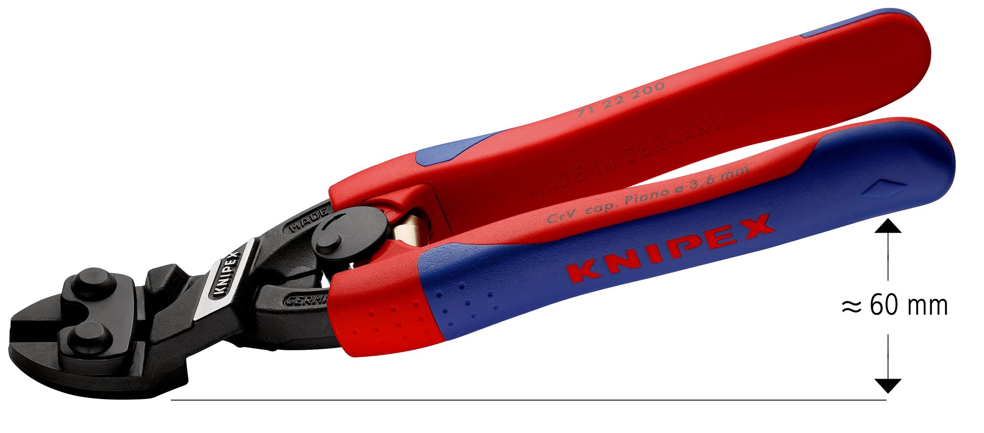 Pákové štiepacie kliešte KNIPEX Cobolt ® 200 mm - 7122200