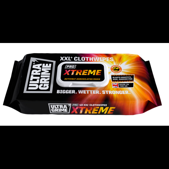 Utierky čistiace ULTRAGRIME® Xtrem 40ks XXL aj na farby a graffiti