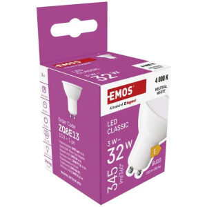 LED žiarovka Emos Classic MR16 biela GU10 3 W (32 W) 345 lm  Neutrálna biela