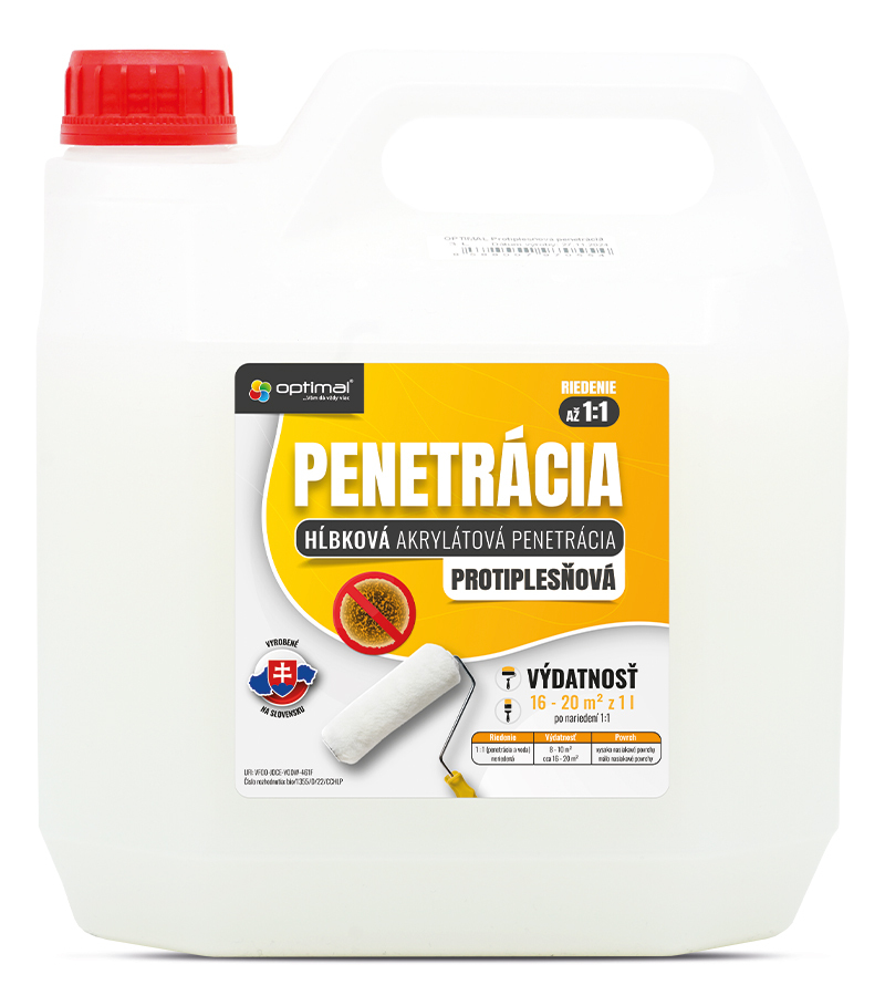 Optimal Protiplesňová Hĺbková Akrylátová Penetrácia 3l