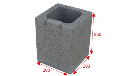 Debniaci dielec stlpovy SK20 (20x25x20cm)