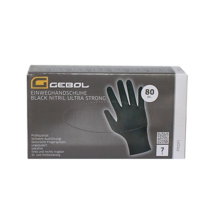 Gebol Black Nitril ECO XL Pracovné Rukavice 100ks nepúdrované Gebol Black Nitril ECO XL Pracovné Rukavice 100ks nepúdrované