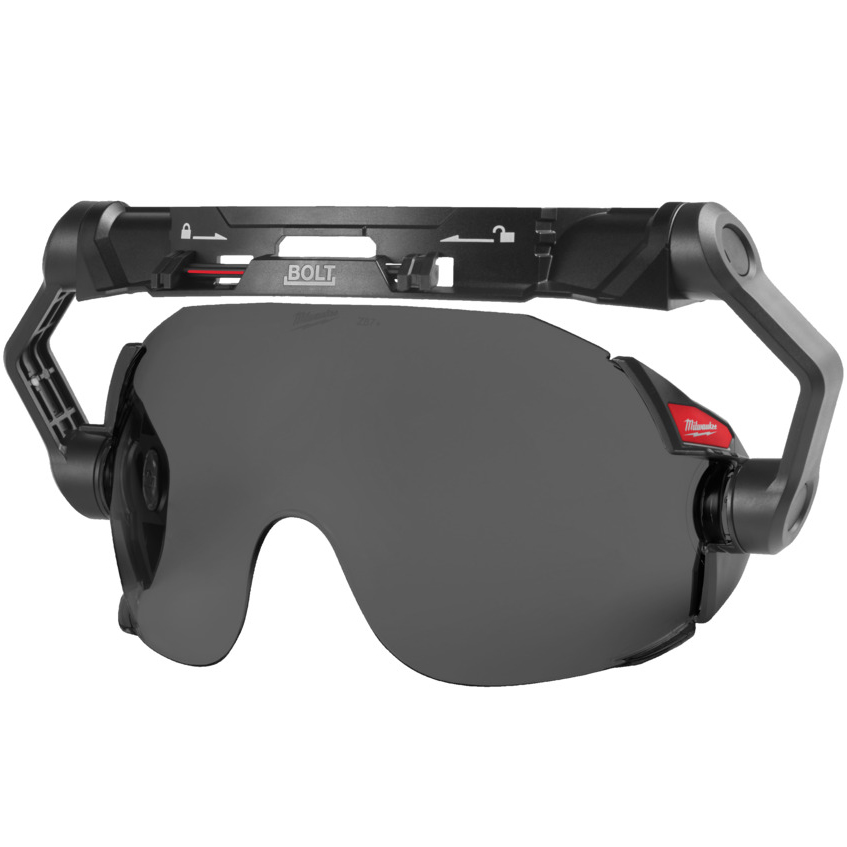 MILWAUKEE Integrované ochranné okuliare Universal BOLT - tmavé