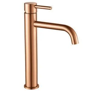 Batéria umývadlová Rea Lungo Rose Gold vysoká
