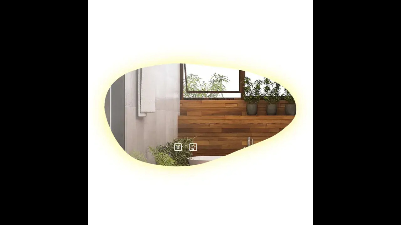 Zrkadlo LED 100x60cm P11386 Cloud A