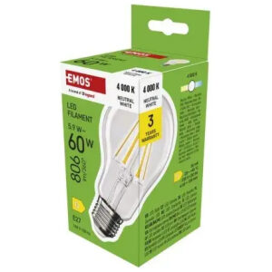 LED žiarovka Filament A60 E27 5