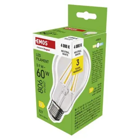 LED žiarovka Filament A60 E27 5
