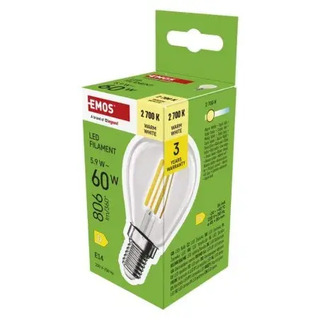 LED žiarovka Filament Mini Globe / E14 / 5