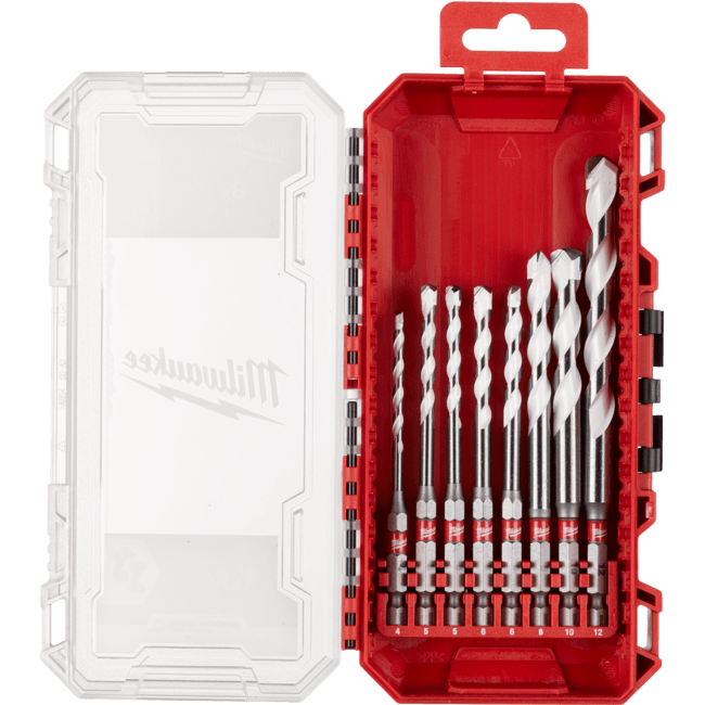 Milwaukee Sada vrtákov Multimateriál HEX - 8 ks