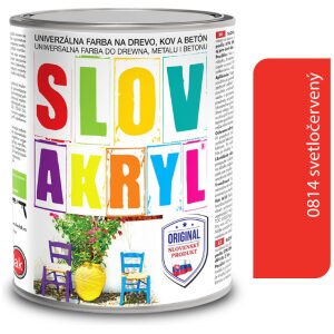 Slovakryl 0814 - svetločervený 2