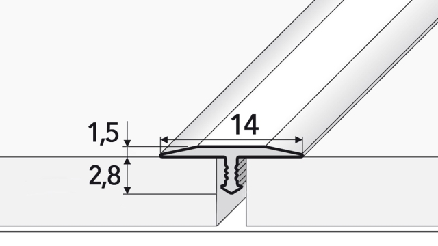 Profil prechodový merbau C54 2.7m
