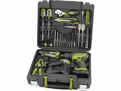 Sada náradia 46-dielna s aku vŕtačkou