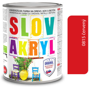 Slovakryl 0815 - červený 2