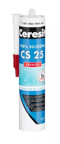 Ceresit CS25 Express 00 Transparent 280ml - sanitárny silikón