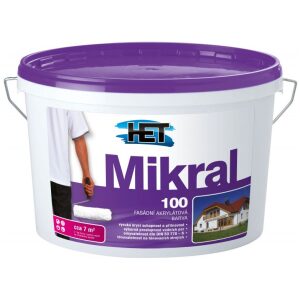 Het Mikral 100 3kg - Hladká fasádna akrylátová farba 3kg