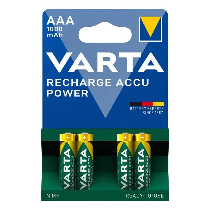 Batéria nabíjacia Varta Ready2Use AAA 1000mAh 4ks/bal