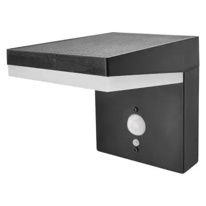 LED záhradné solárne nástenné svietidlo so senzorom súmraku