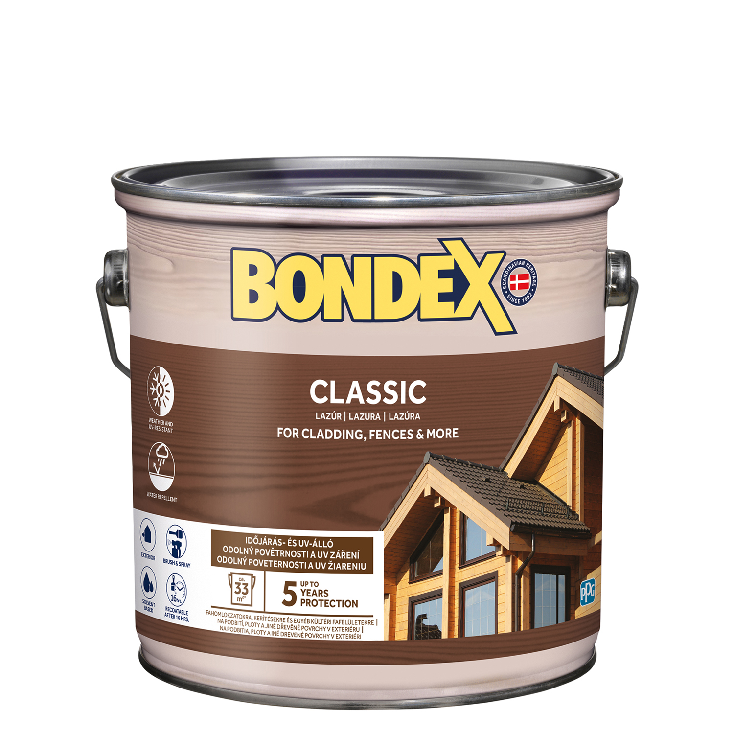 BONDEX Tenkovr. lazúra CLASSIC teak 2