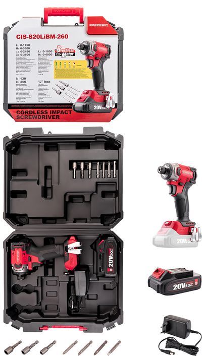 Uťahovák Worcraft CIS-S20LiBM-260 ShareSYS