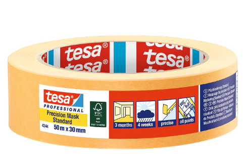 tesa® 4344 Maskovacia páska PRECISION Standard oranžová 50mx30mm