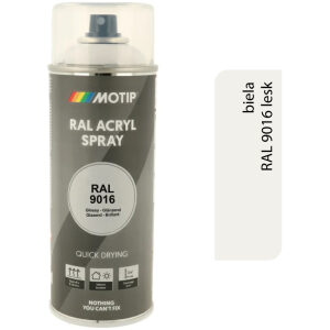 Motip Acryl RAL9016 lesk 400ml