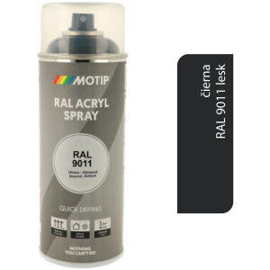 Motip Acryl RAL9011 lesk 400ml