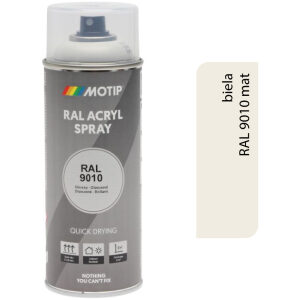 Motip Acryl RAL9010 mat 400ml