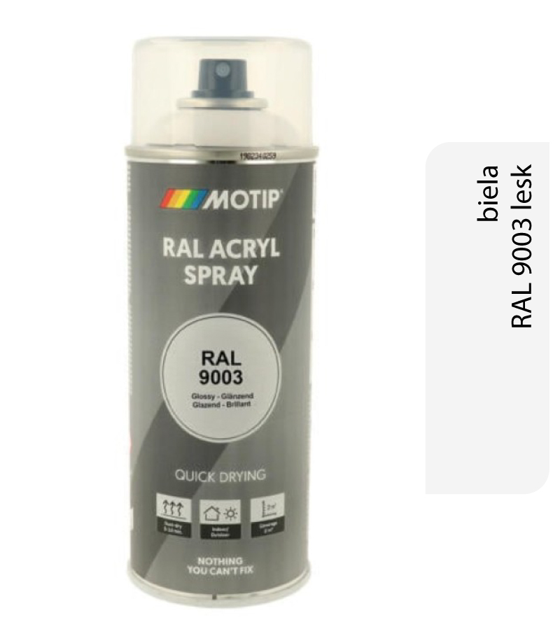 Motip Acryl RAL9003 lesk 400ml