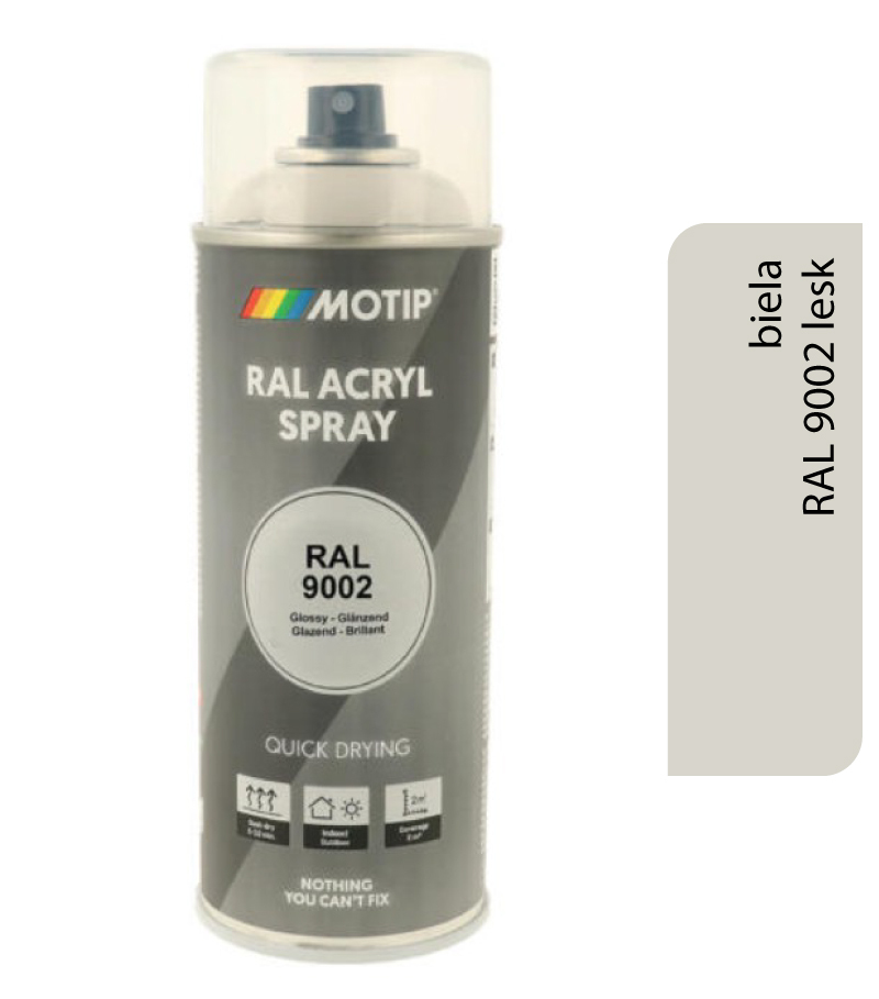 Motip Acryl RAL9002 lesk 400ml
