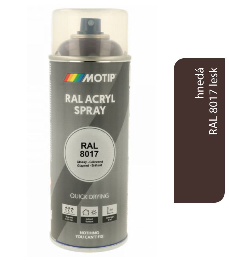 Motip Acryl RAL8017 lesk 400ml