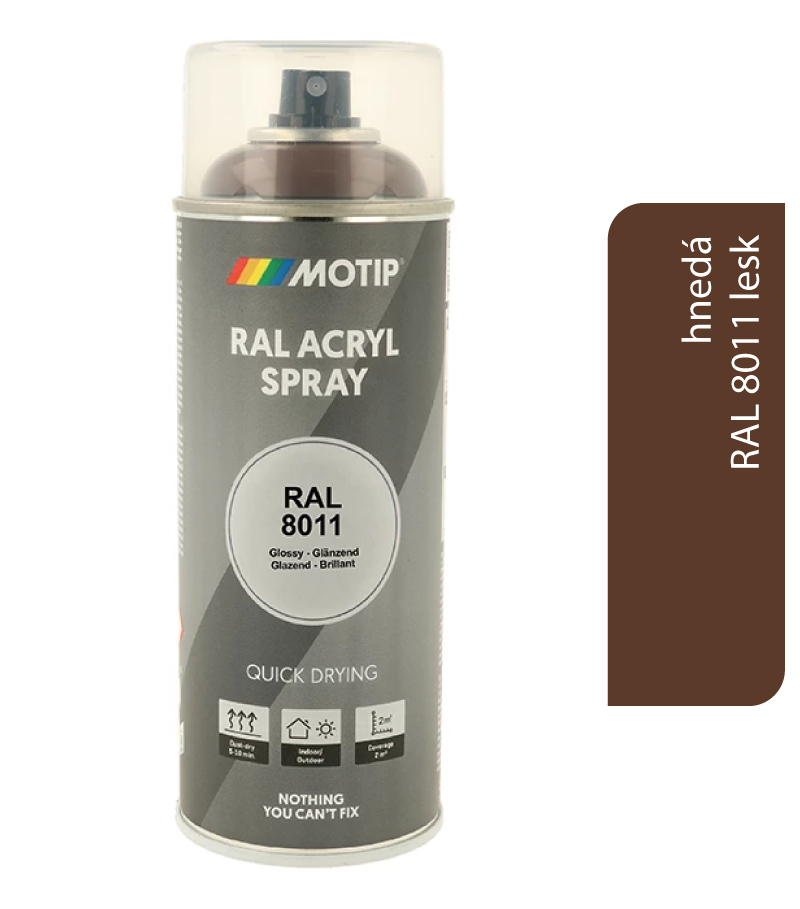 Motip Acryl RAL8011 lesk 400ml