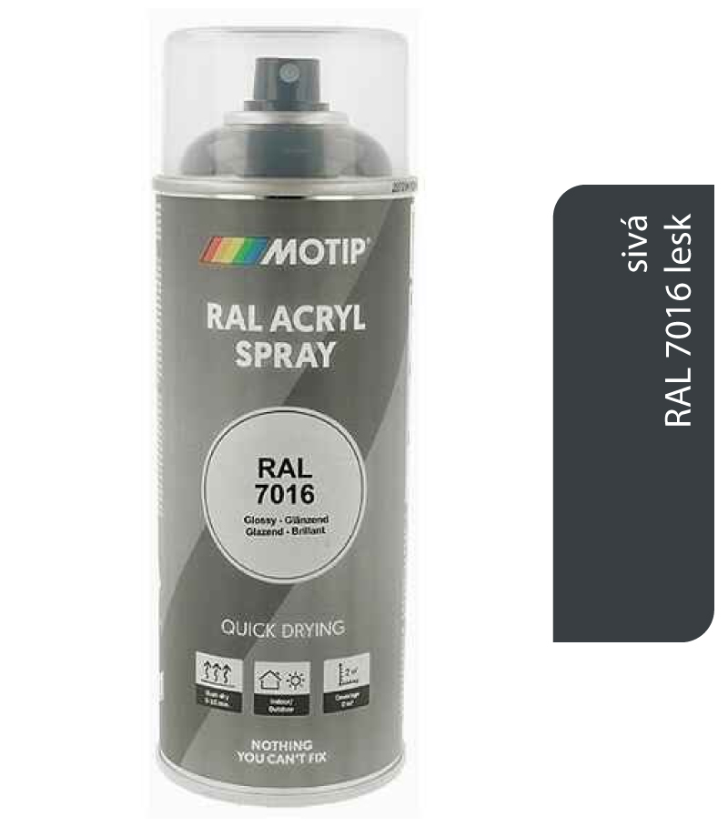 Motip Acryl RAL7016 lesk 400ml