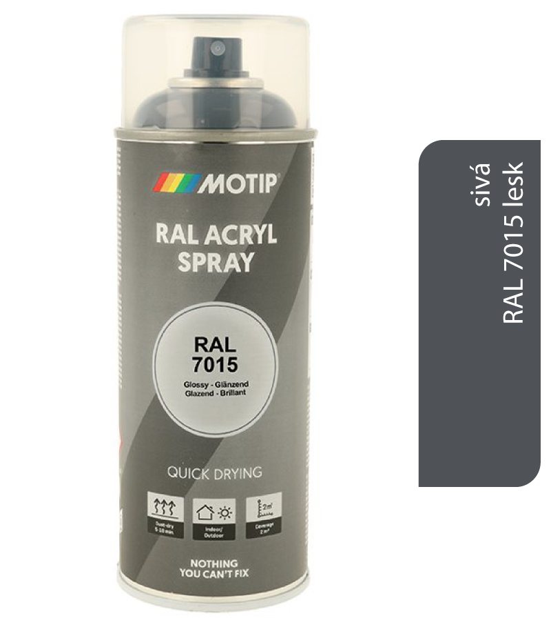 Motip Acryl RAL7015 lesk 400ml
