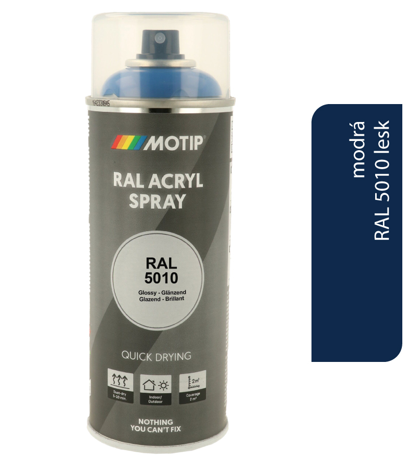 Motip Acryl RAL5010 lesk 400ml