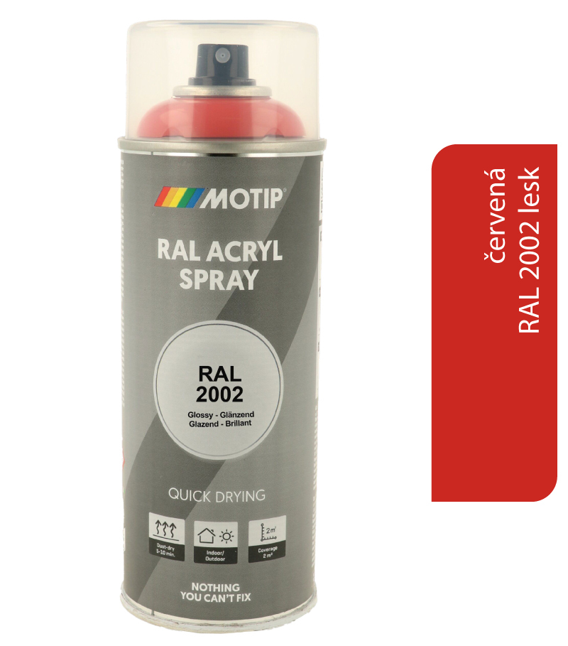 Motip Acryl RAL2002 lesk 400ml