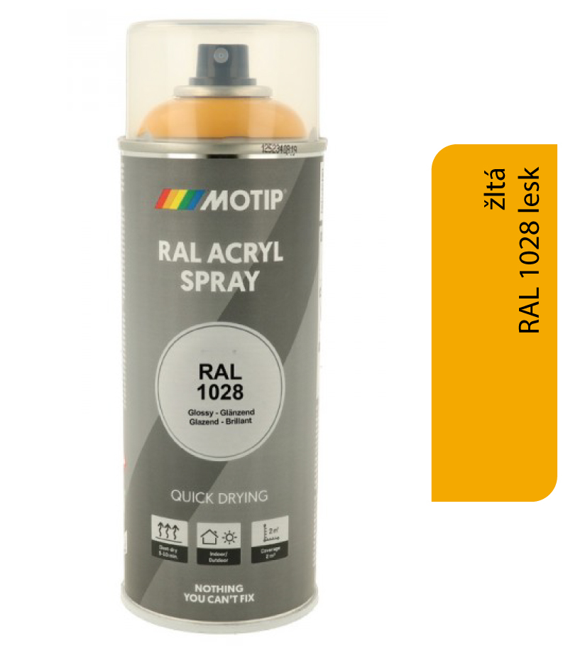 Motip Acryl RAL1028 lesk 400ml