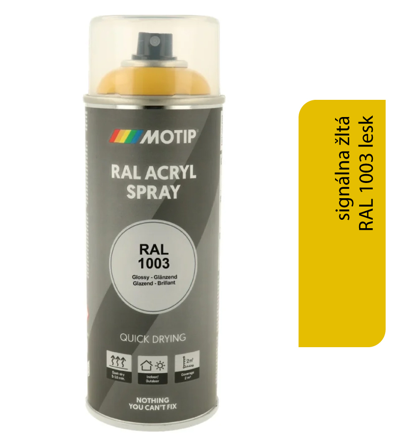 Motip Acryl RAL1003 lesk 400ml
