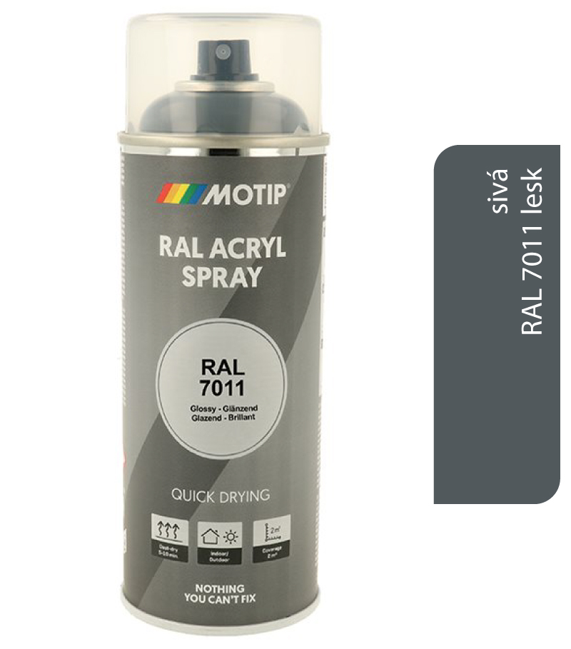 Motip Acryl RAL7011 lesk 400ml