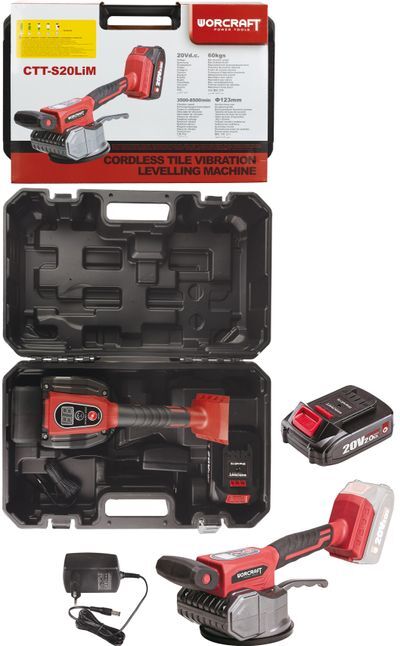 Prísavka Worcraft CTT-S20LiM  ShareSYS 20V vibračná na dlažbu v kufríku