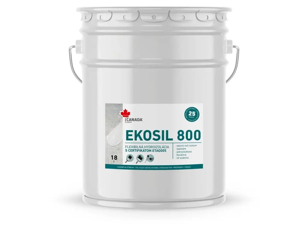 Canada Rubber Ekosil 800 18L hydroizolácia strechy Canada Rubber Ekosil 800 18L hydroizolácia strechy