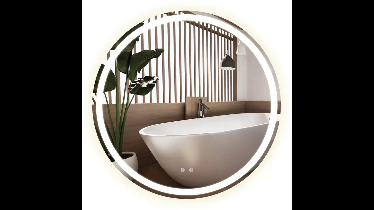 Zrkadlo LED 80cm BAS