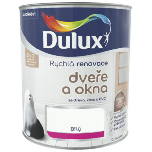 Dulux Rýchla renovácia dvere a okná biela 0.75L