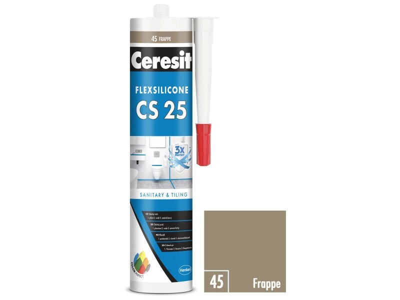 Ceresit CS25 45 Frappe 280ml - sanitárny silikón
