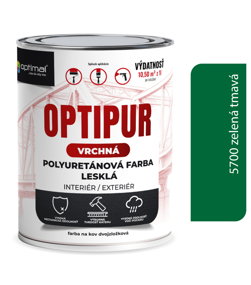Optimal U2081 OPTIPUR Vrchná polyuretánová farba lesklá 5700 0 Optimal U2081 OPTIPUR Vrchná polyuretánová farba lesklá 5700 0