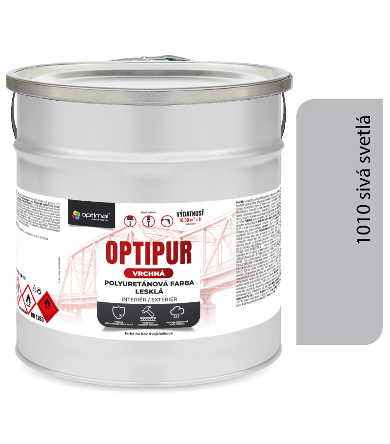 Optimal U2081 OPTIPUR Vrchná polyuretánová farba lesklá 1010 2l
